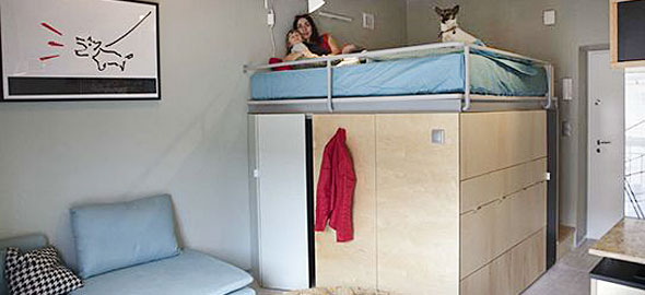 Οικογενειακή ζωή σε 25 τ.μ.: Δείτε το απίστευτο διαμέρισμα!