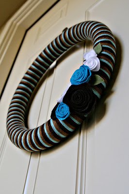 DIY:Στεφάνι απο νήμα & felt!