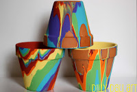 DIY:Γλαστράκια ουράνιο τόξο!