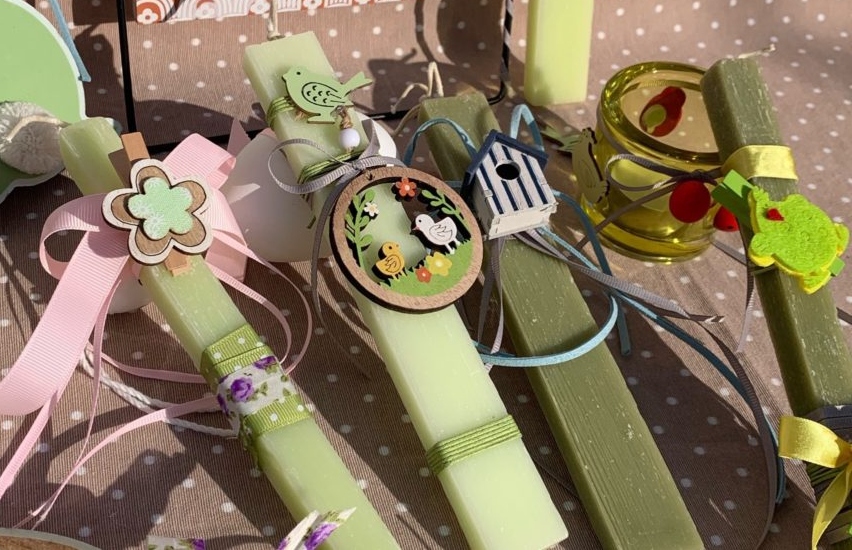 Φτιάξε χειροποίητες πασχαλινές λαμπάδες και διακοσμητικά